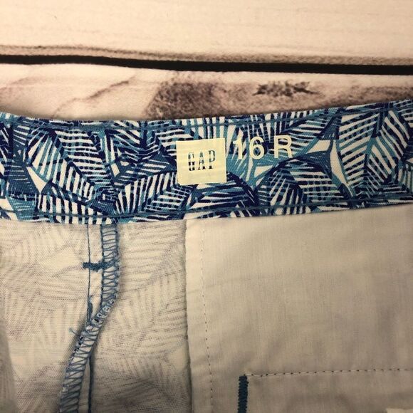Gap Blue Printed Shorts size 16 - Picture 3 of 4